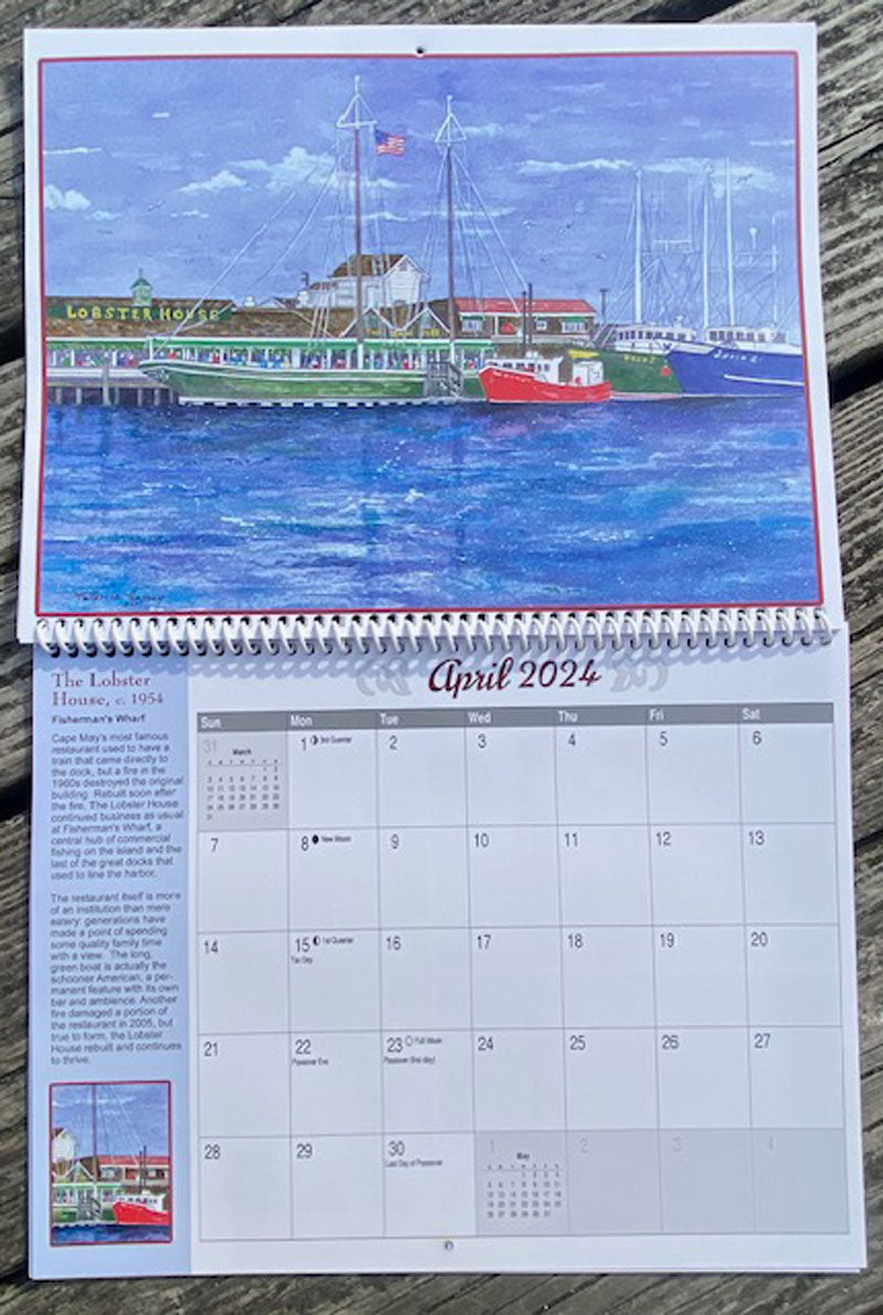 Cape May Watercolors 2024 Calendar