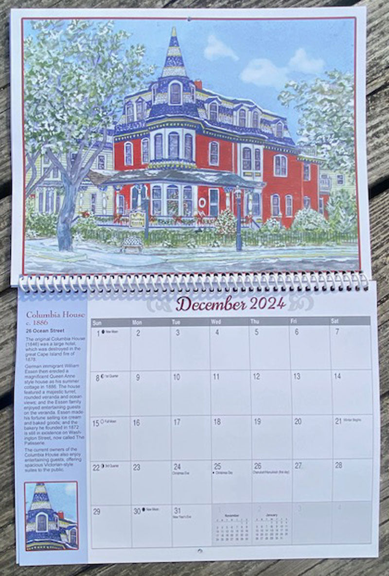 Cape May Watercolors 2024 Calendar Patricia Rainey Studios