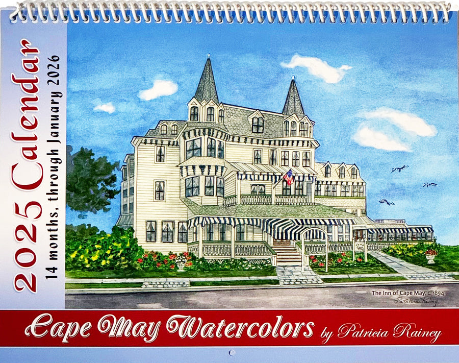 Cape May Watercolors 2025 Calendar