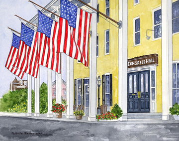 Congress Hall with Flags (CM-87)