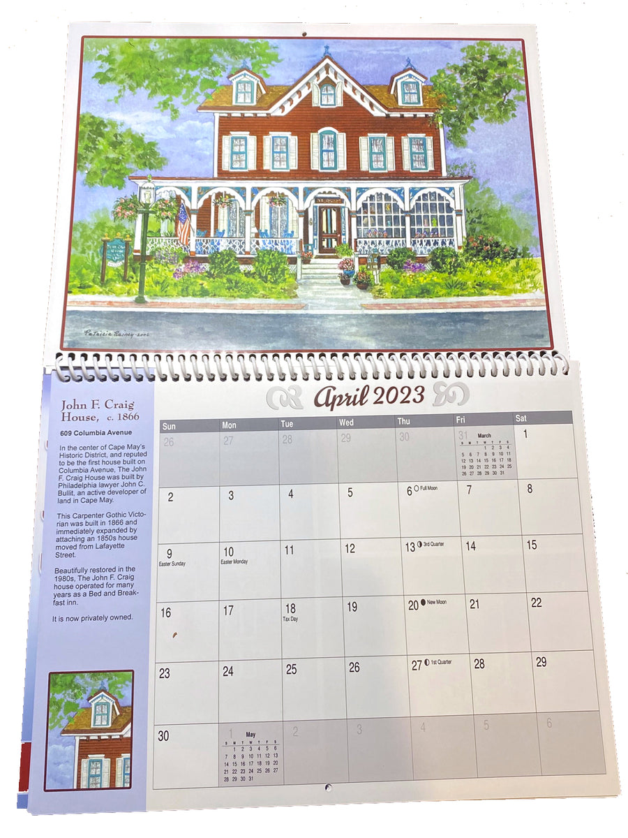 Cape May Watercolors 2023 Calendar