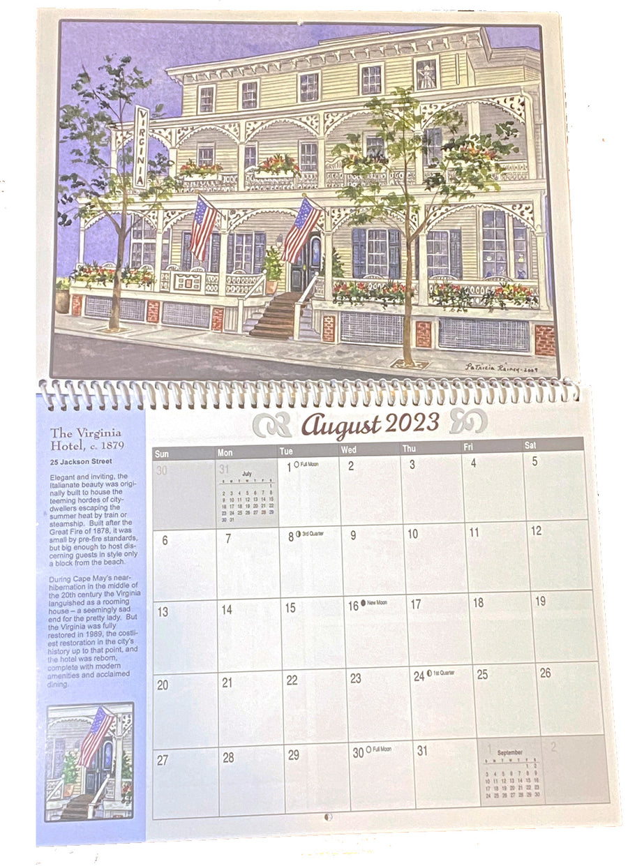 Cape May Watercolors 2023 Calendar Patricia Rainey Studios