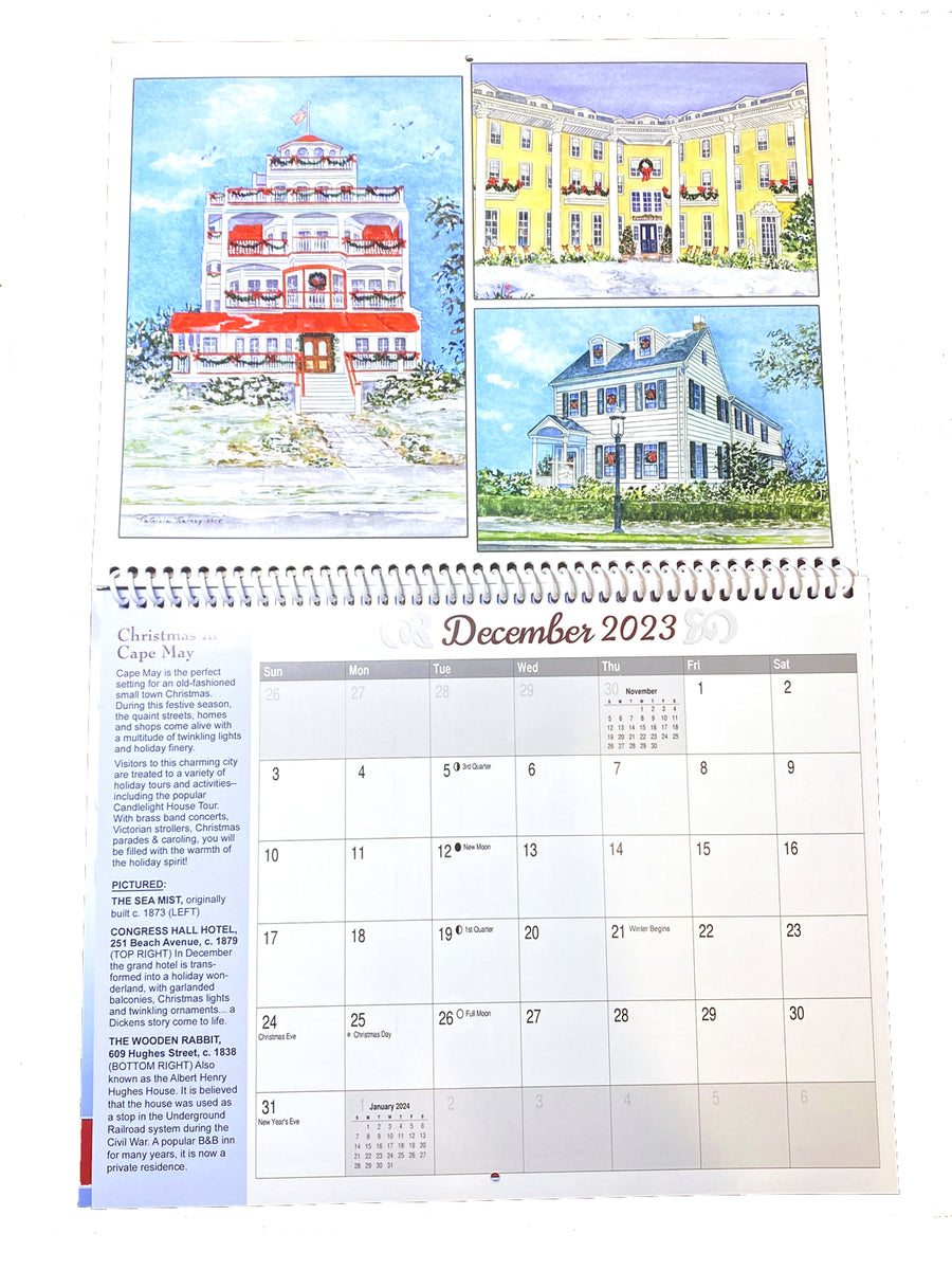 Cape May Watercolors 2023 Calendar – Patricia Rainey Studios cape-may-watercolors-2023-calendar-patricia-rainey-studios