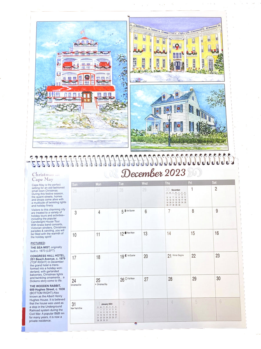 Cape May Watercolors 2023 Calendar