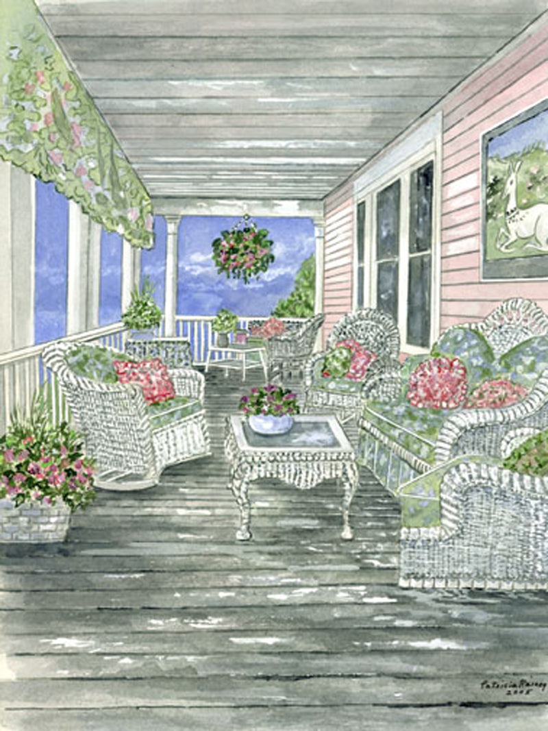 Pink and Green Porch (CM-58)
